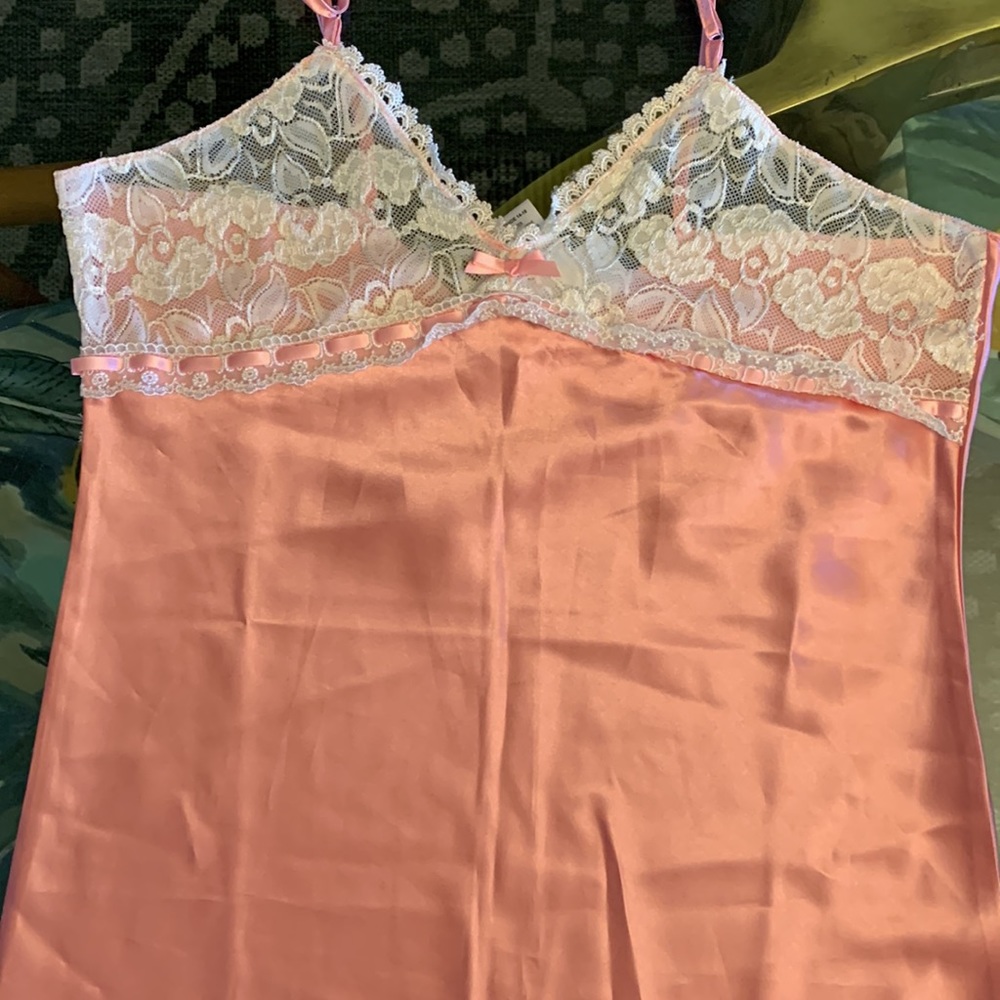 Jessica McClintock pink peach night grown L14-16